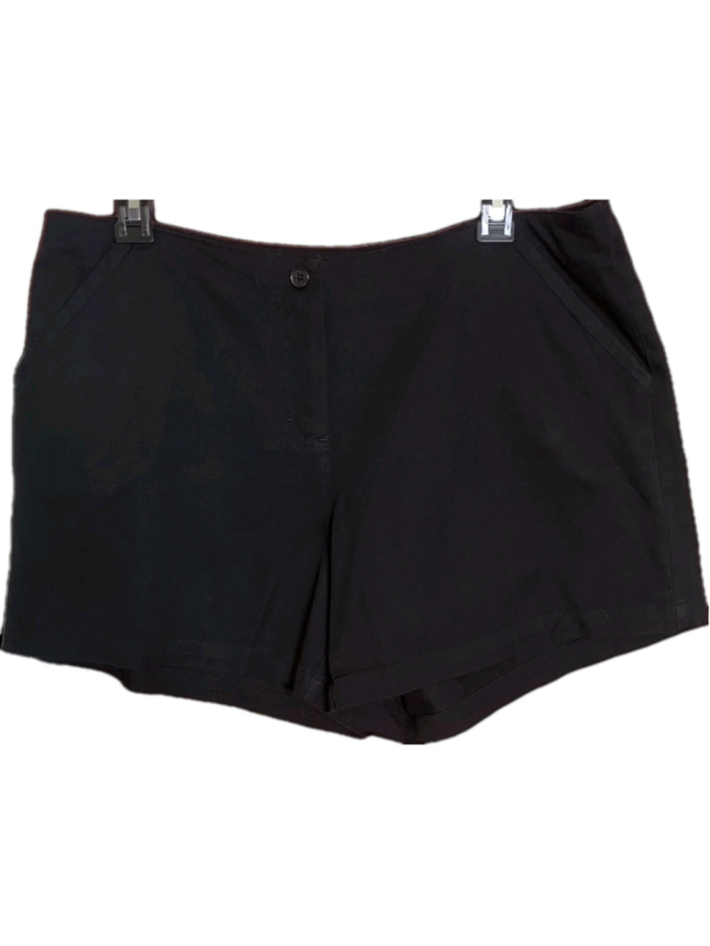 Boston Proper Shorts Womens 12 Black Tailored Dress Shorts Pockets Resort